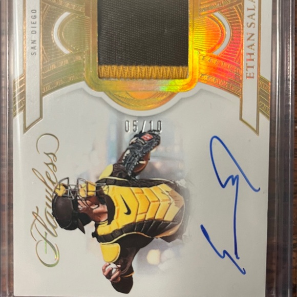 💎 2025 Flawless Ethan Salas RPA /10 + ‘25 Select White Concourse PRIZM #’d 7/99 - Picture 3 of 7